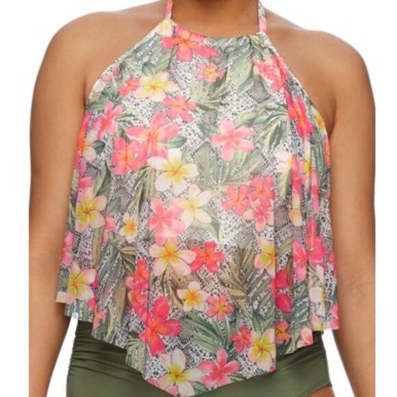 Coco Reef Monaco Aura Crop Underwire Tankini Top - Picture 1 of 10